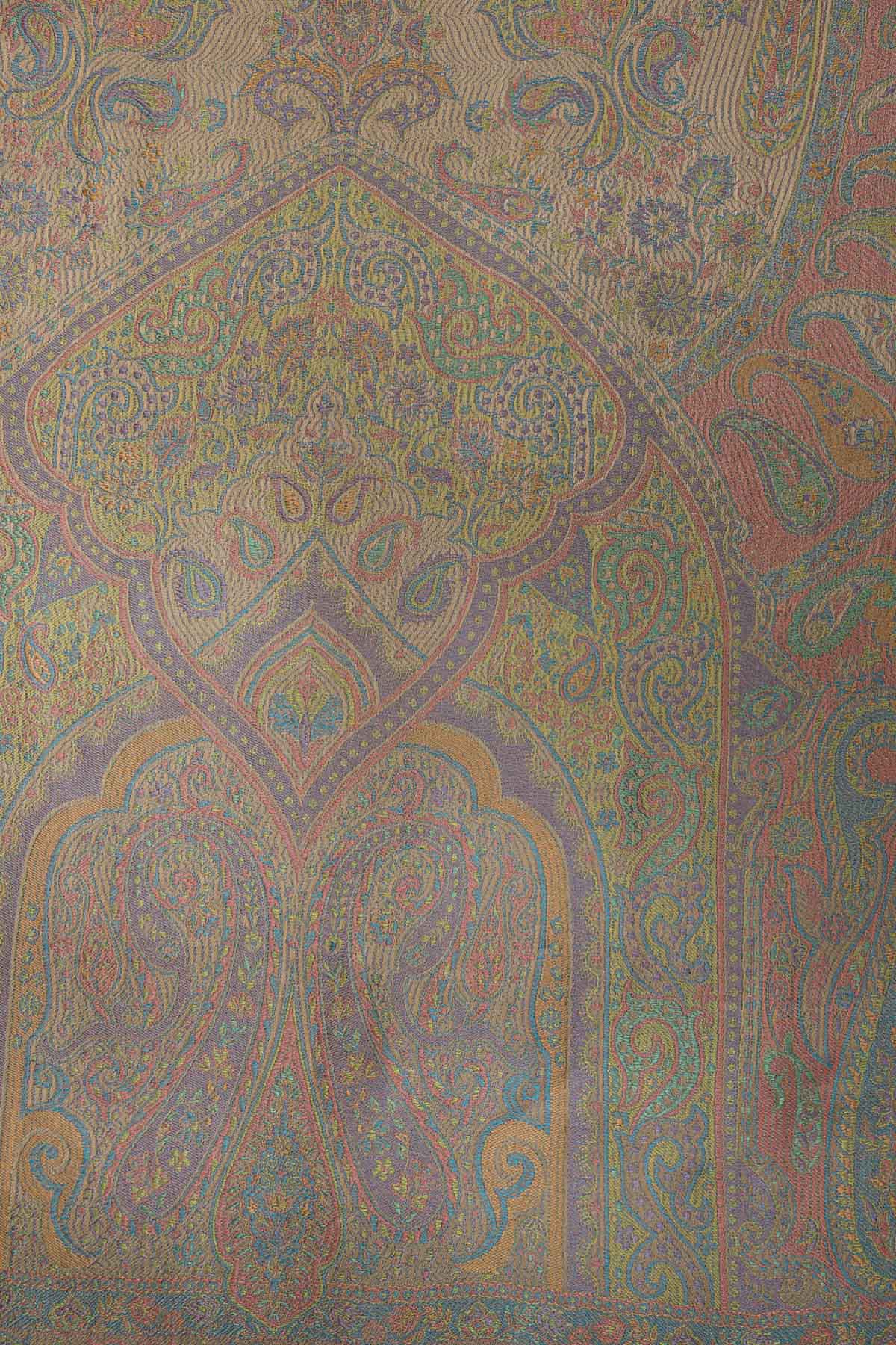 Pure Silk Jamawar Reversible | Olive