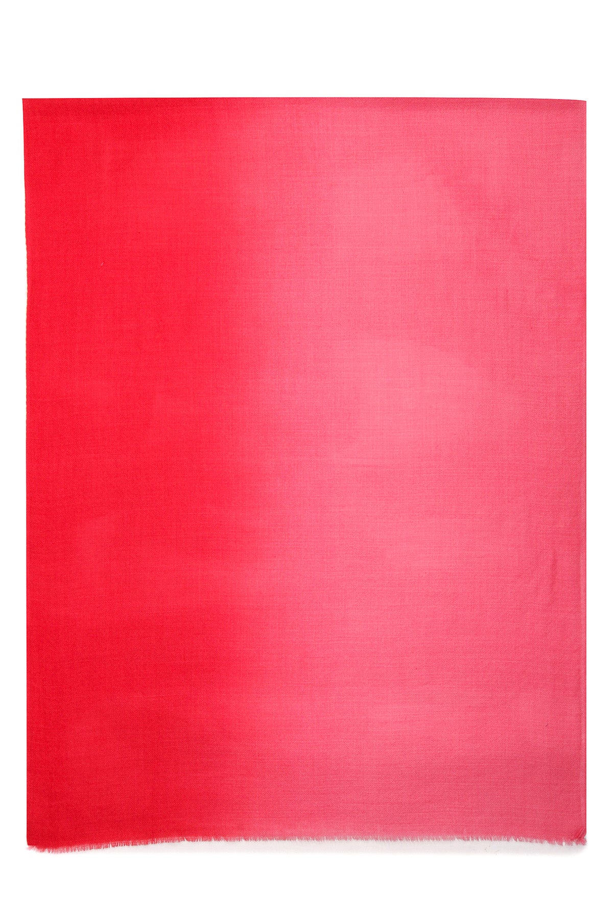 Handwoven Cashmere Ombre | Deep Red-Coral