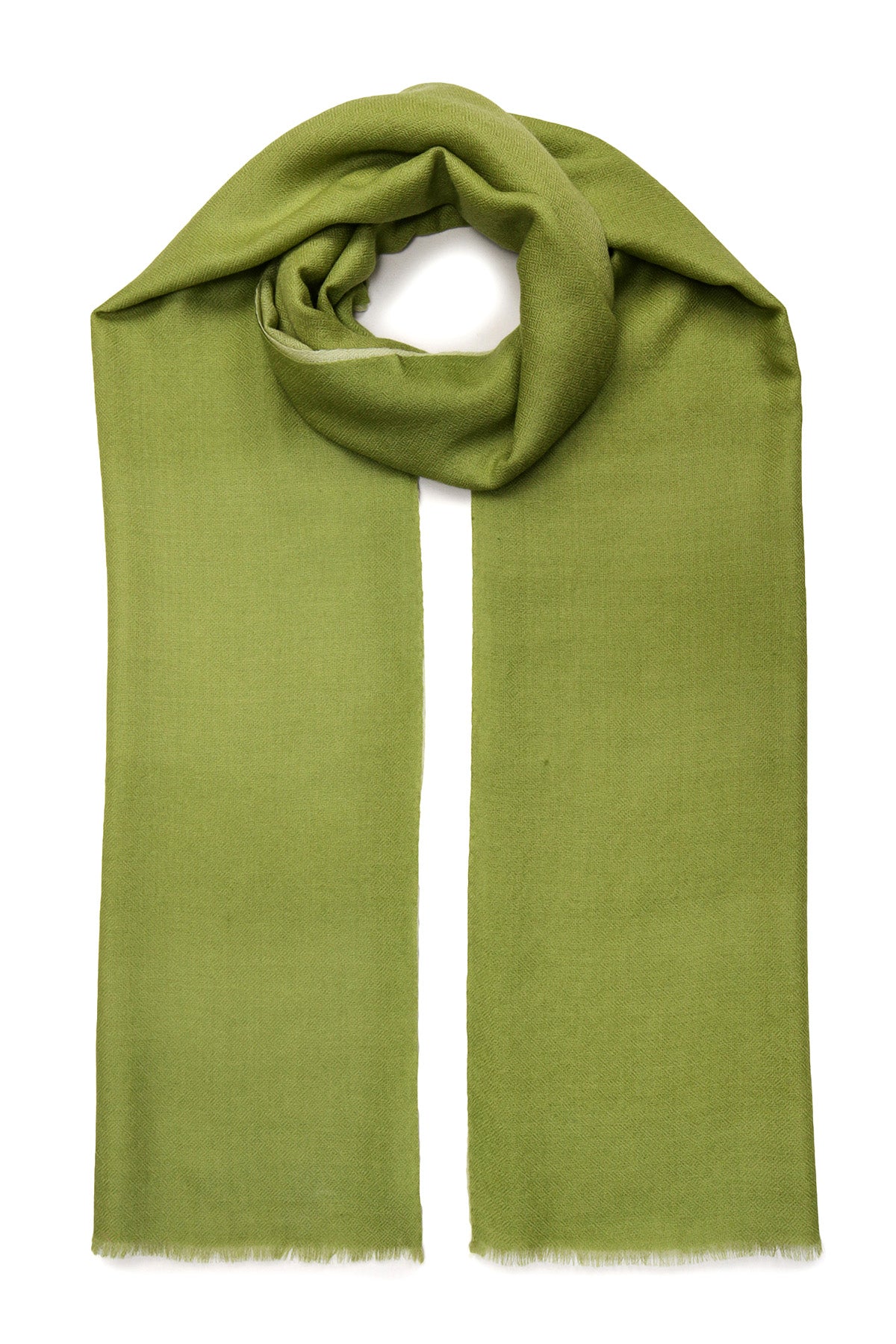 Handwoven Cashmere Ombre | Sage-Chartruese