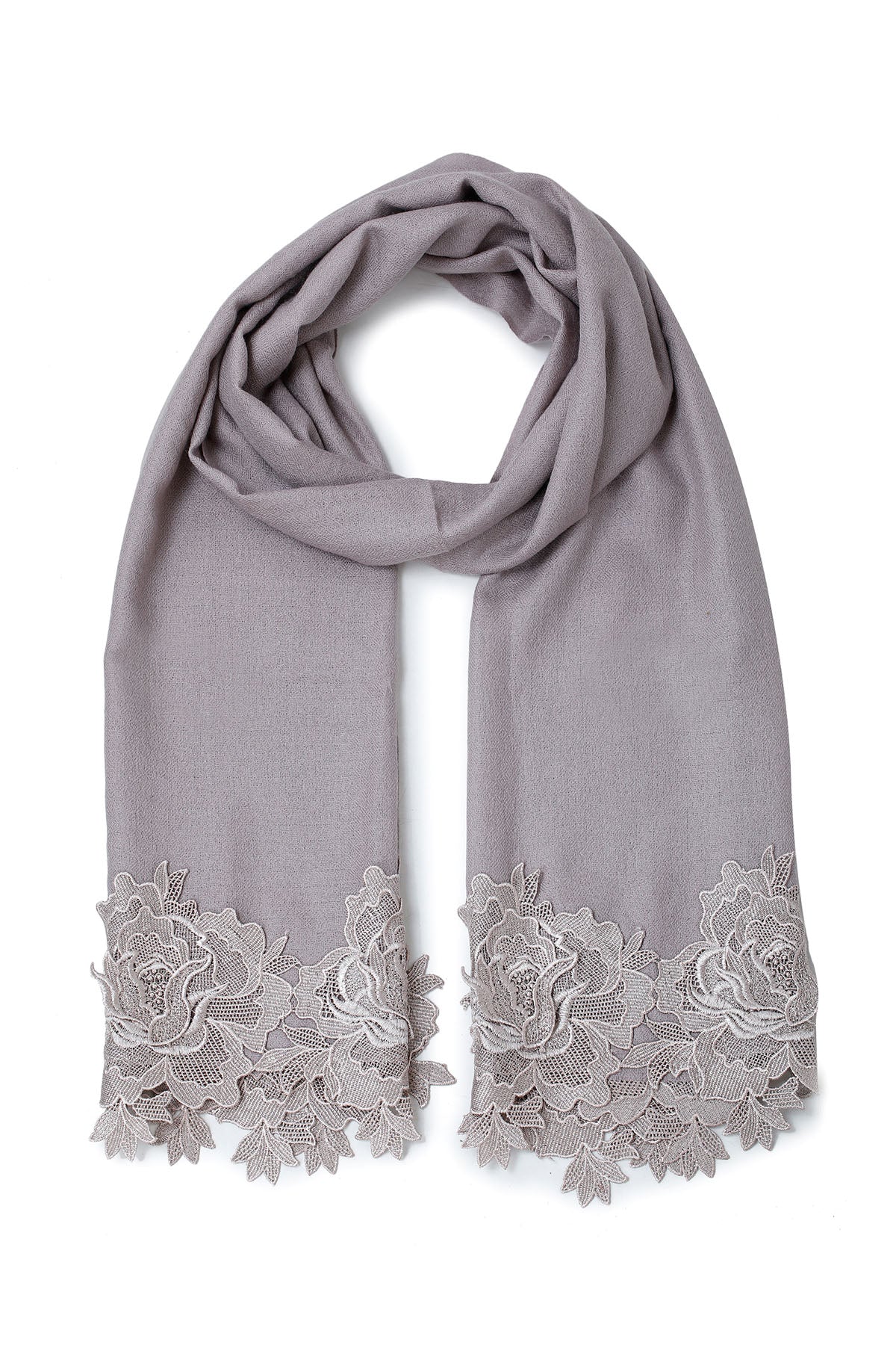 Cashmere Chantilly Lace Fleur | Lilac-Grey
