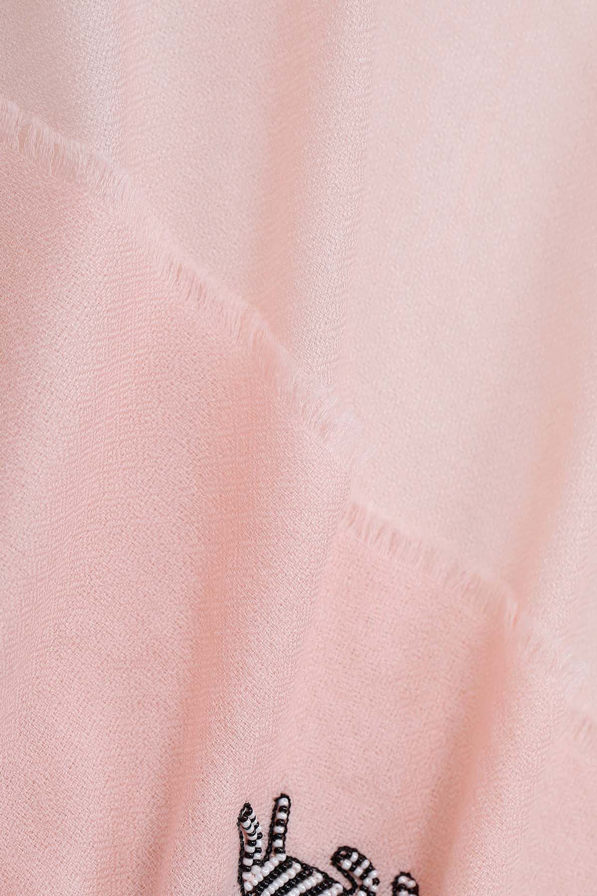 Cashmere Embroidery - Serengeti | Pale-Blush