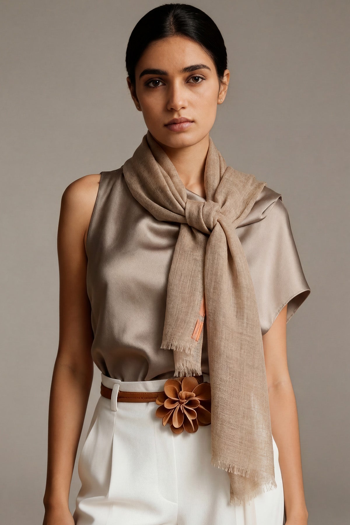 Handwoven Cashmere Souffle | Sand