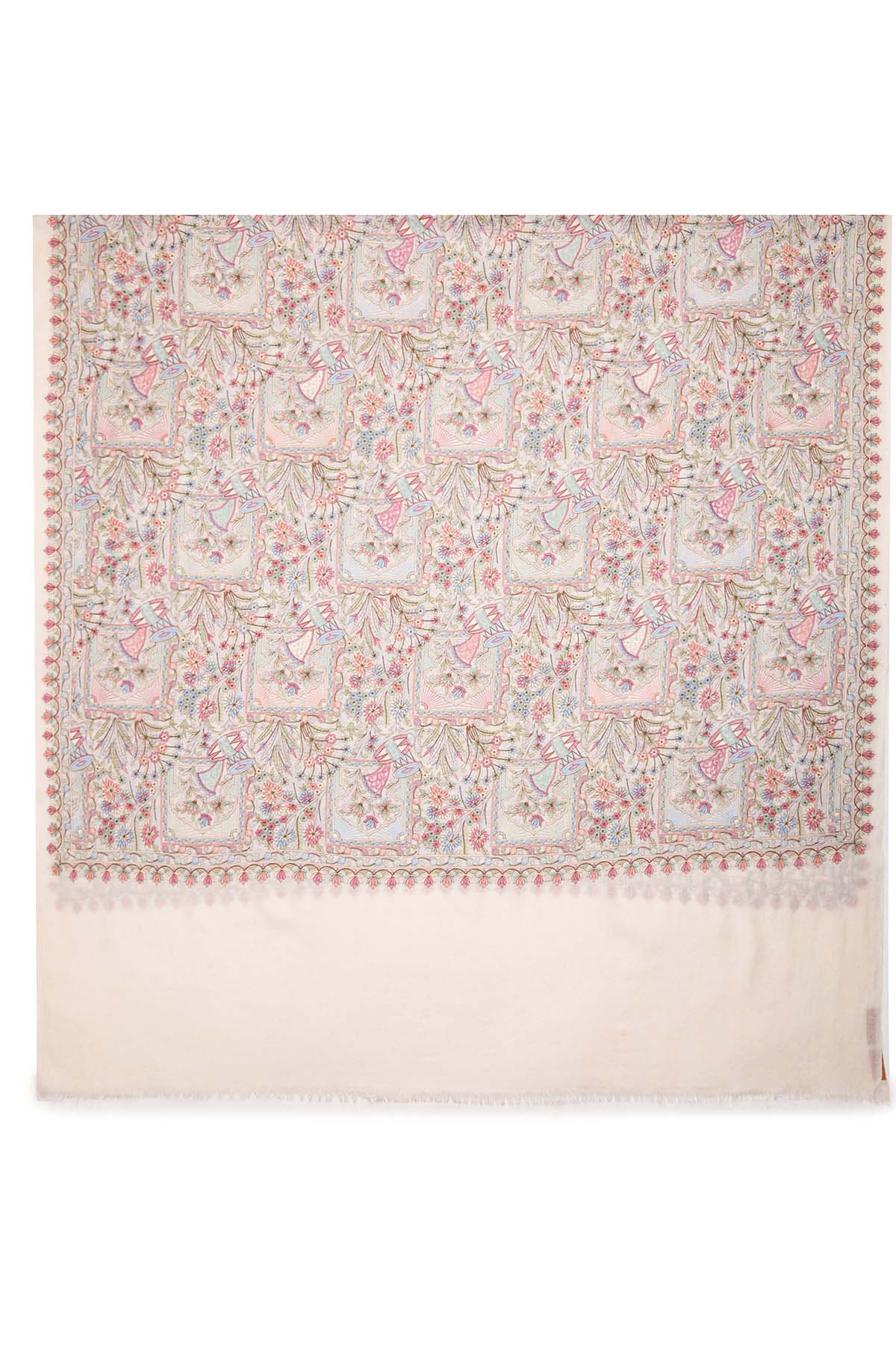 Cashmere Jardin Tapestry | Cream-Raspberry