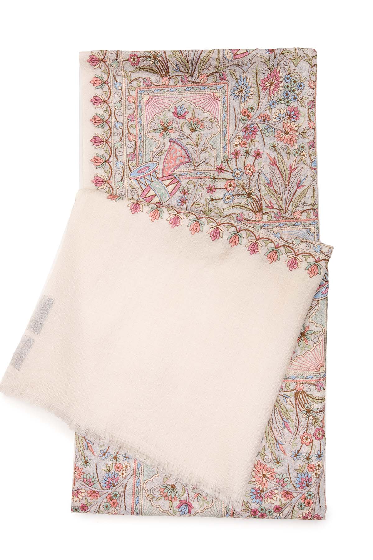 Cashmere Jardin Tapestry | Cream-Raspberry
