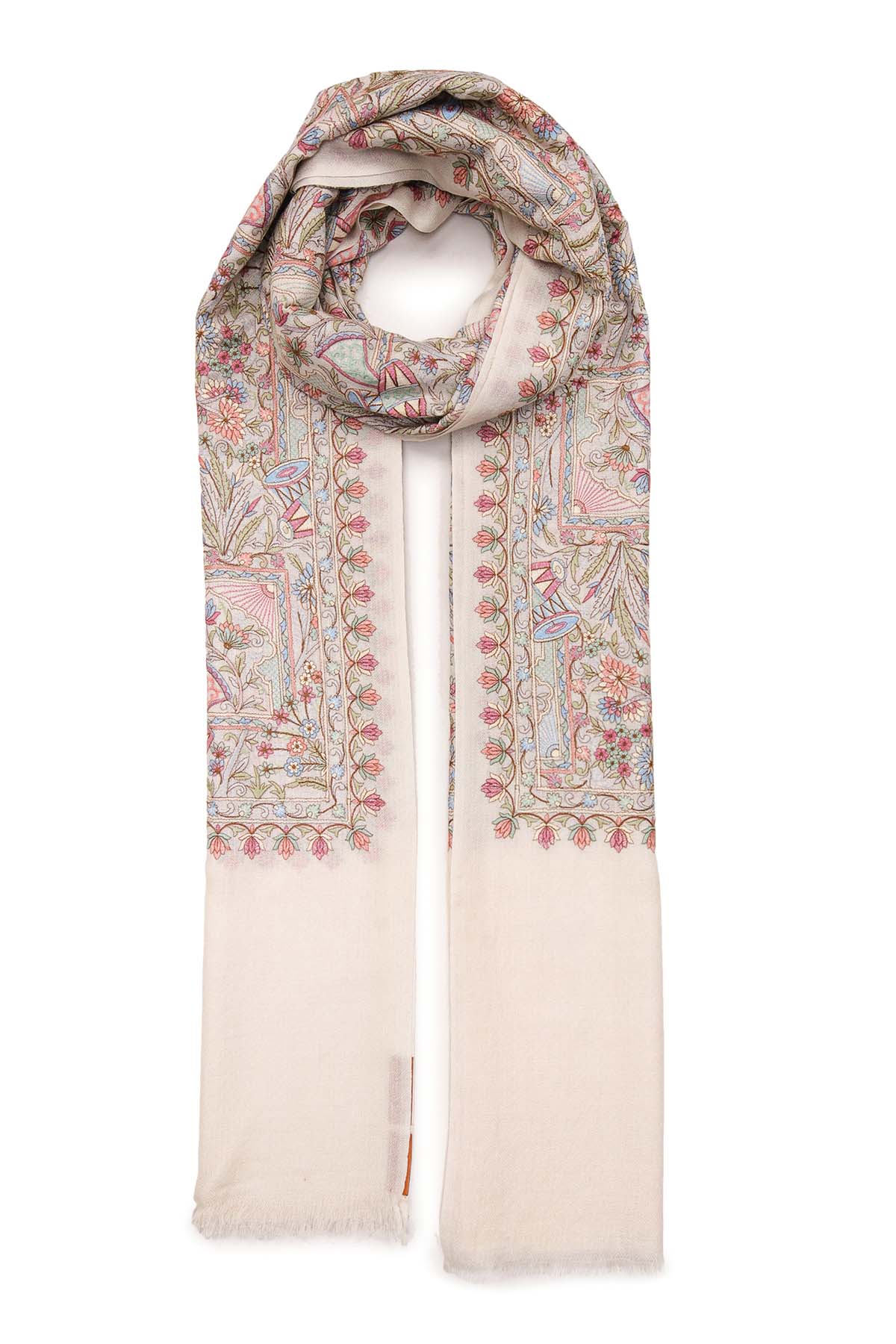 Cashmere Jardin Tapestry | Cream-Raspberry