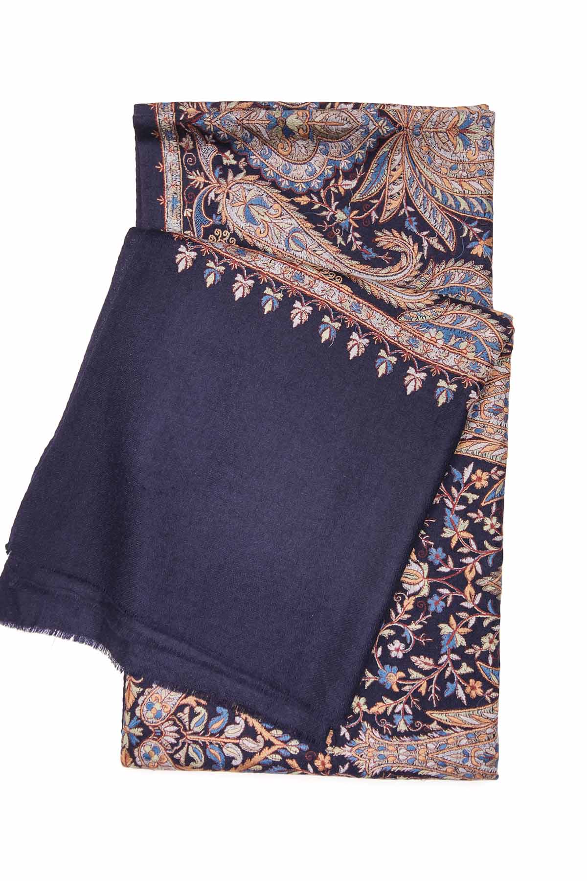 Cashmere Imperial Garden | Aubergine-Tan