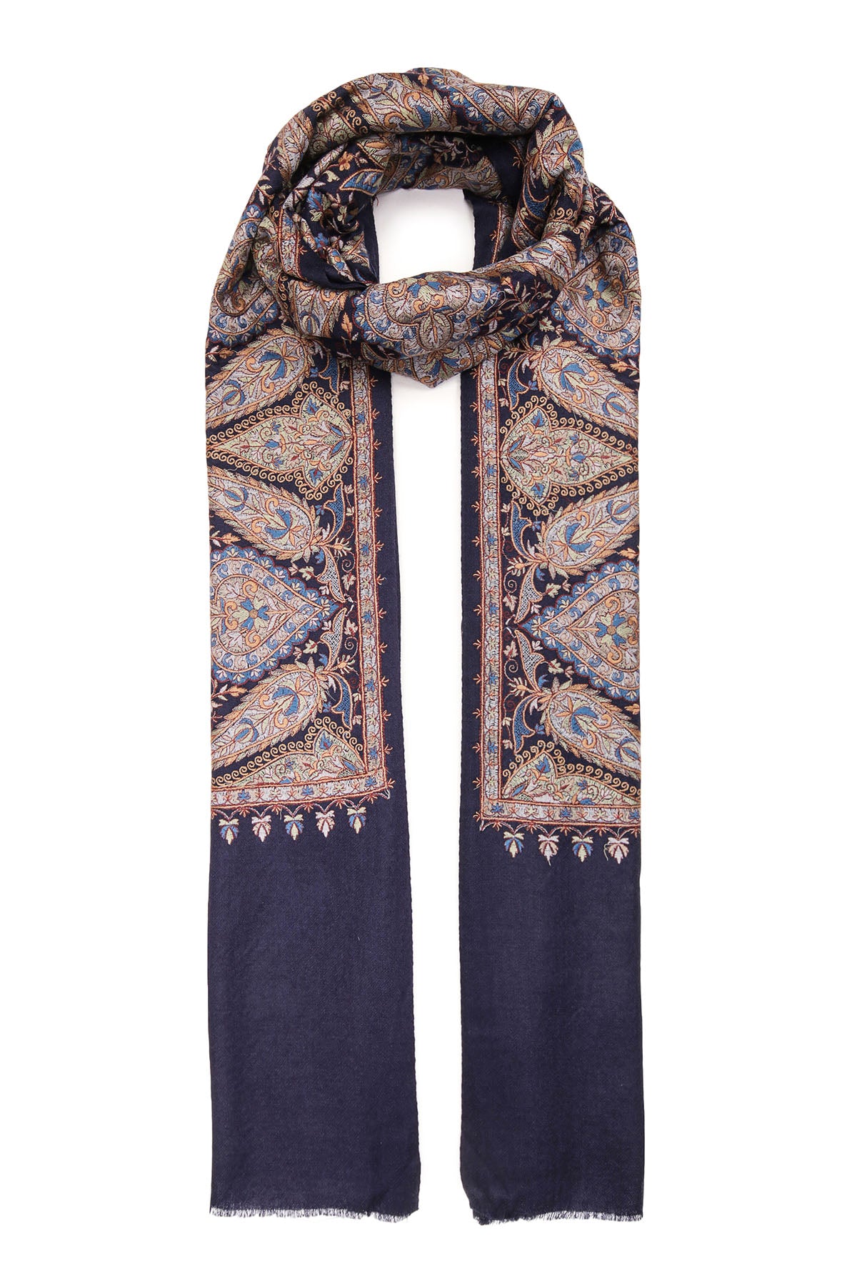 Cashmere Imperial Garden | Aubergine-Tan