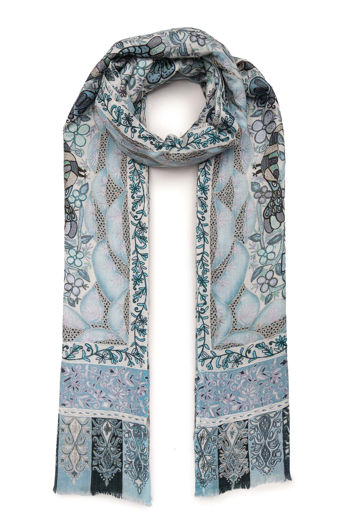Cashmere Reverie | Teal-Grey