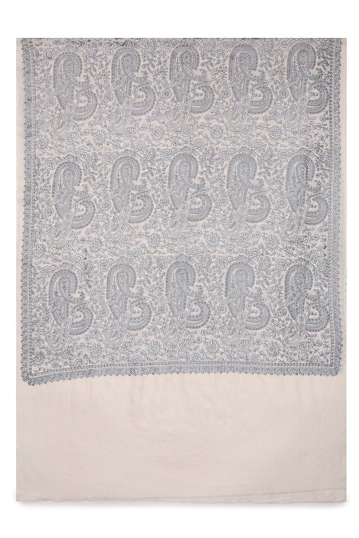 Pashmina Tapestry Paisley Trio | Ivory