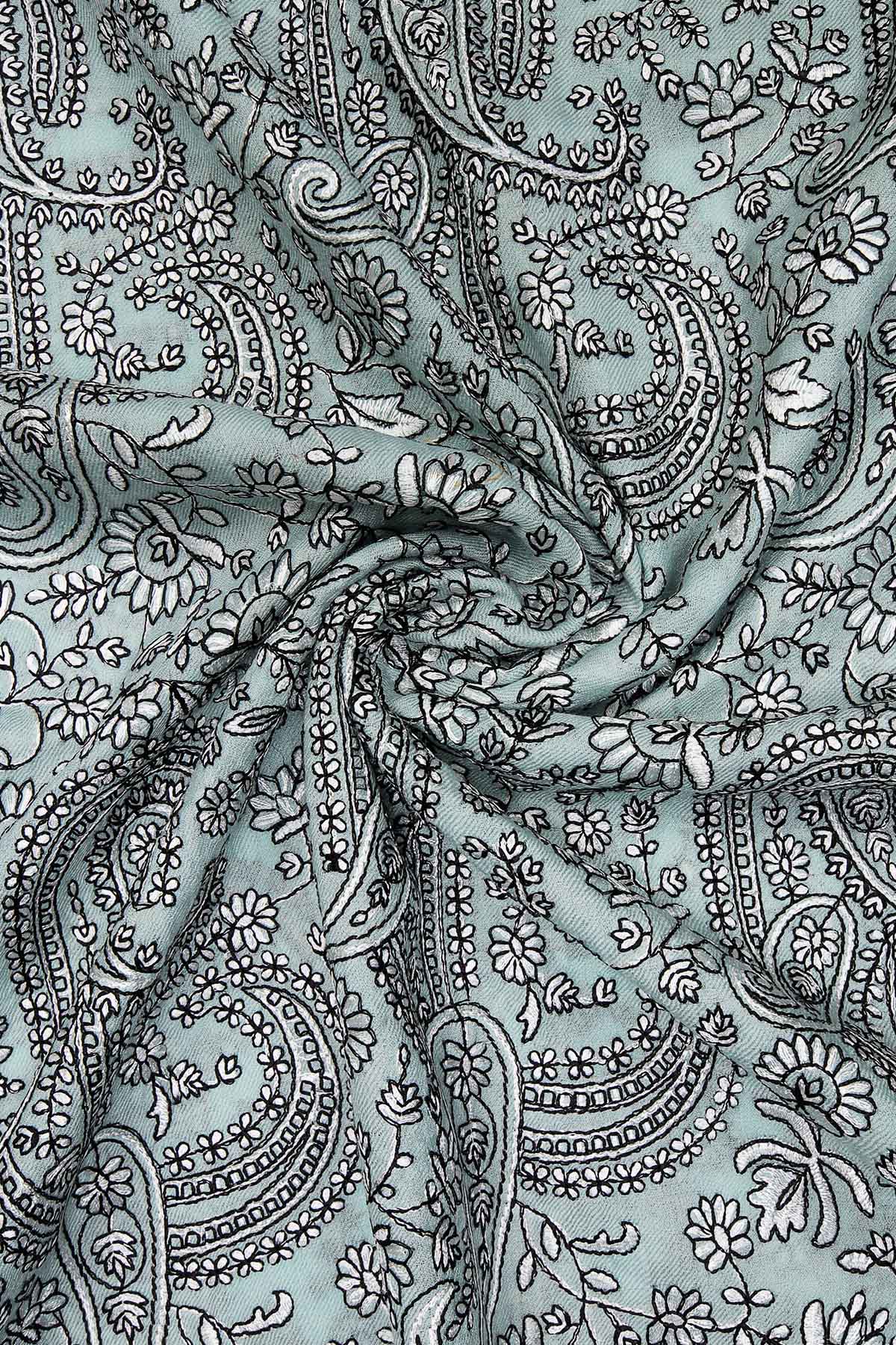 Pashmina Tapestry Paisley Trio | Mint Aqua