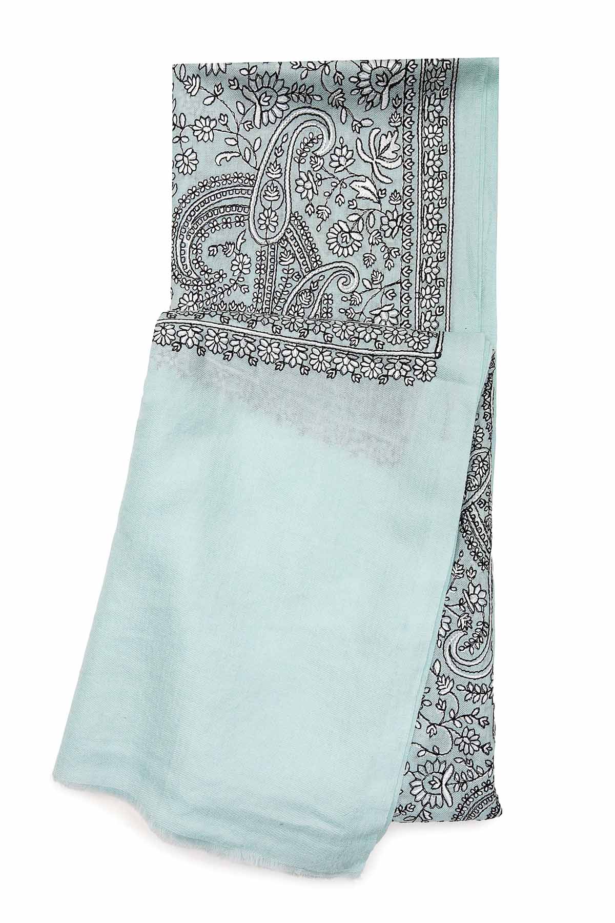 Pashmina Tapestry Paisley Trio | Mint Aqua