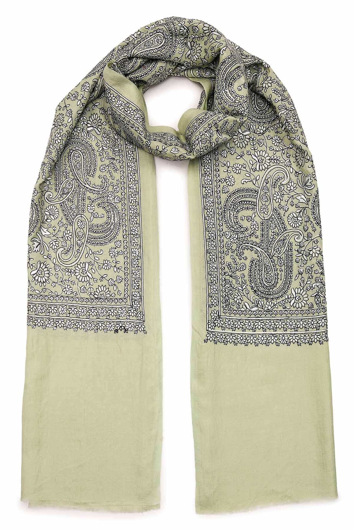 Pashmina Tapestry Paisley Trio | Pistachio