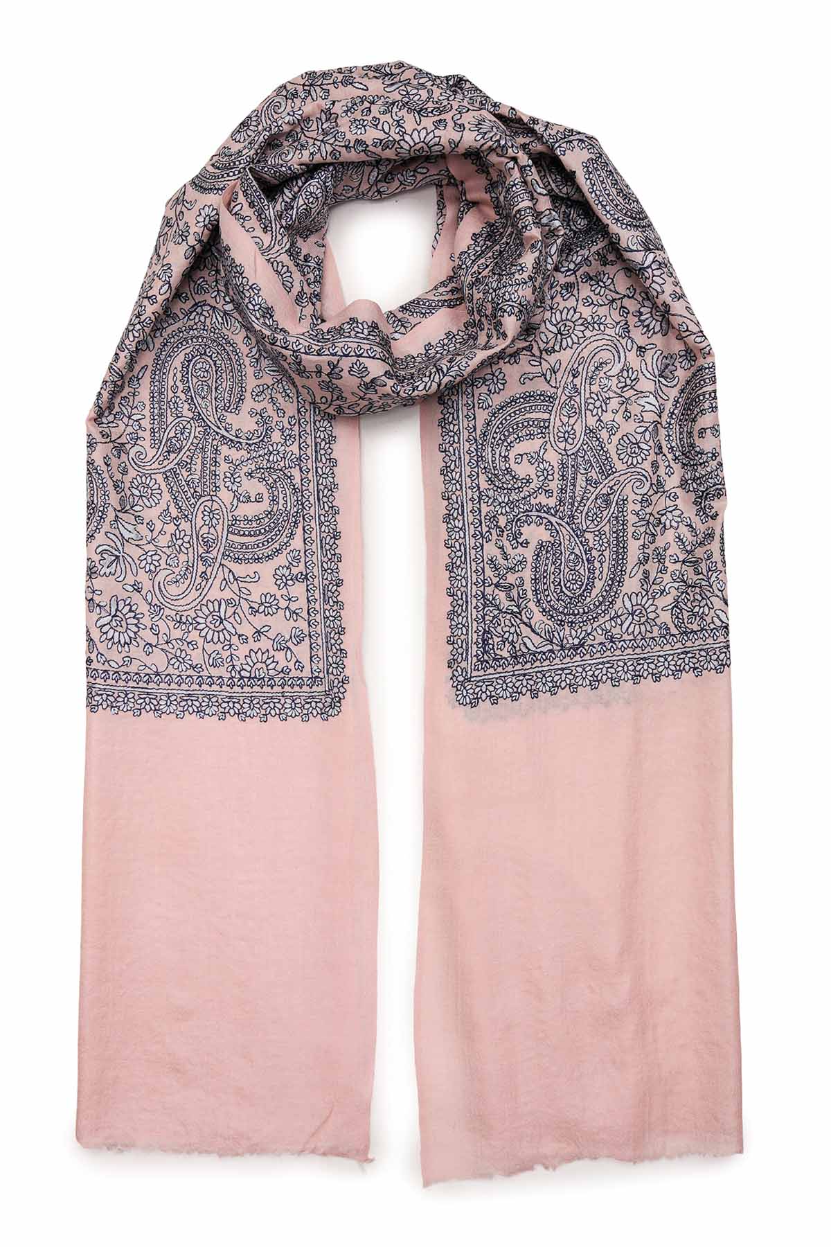 Pashmina Tapestry Paisley Trio | Peach Blush