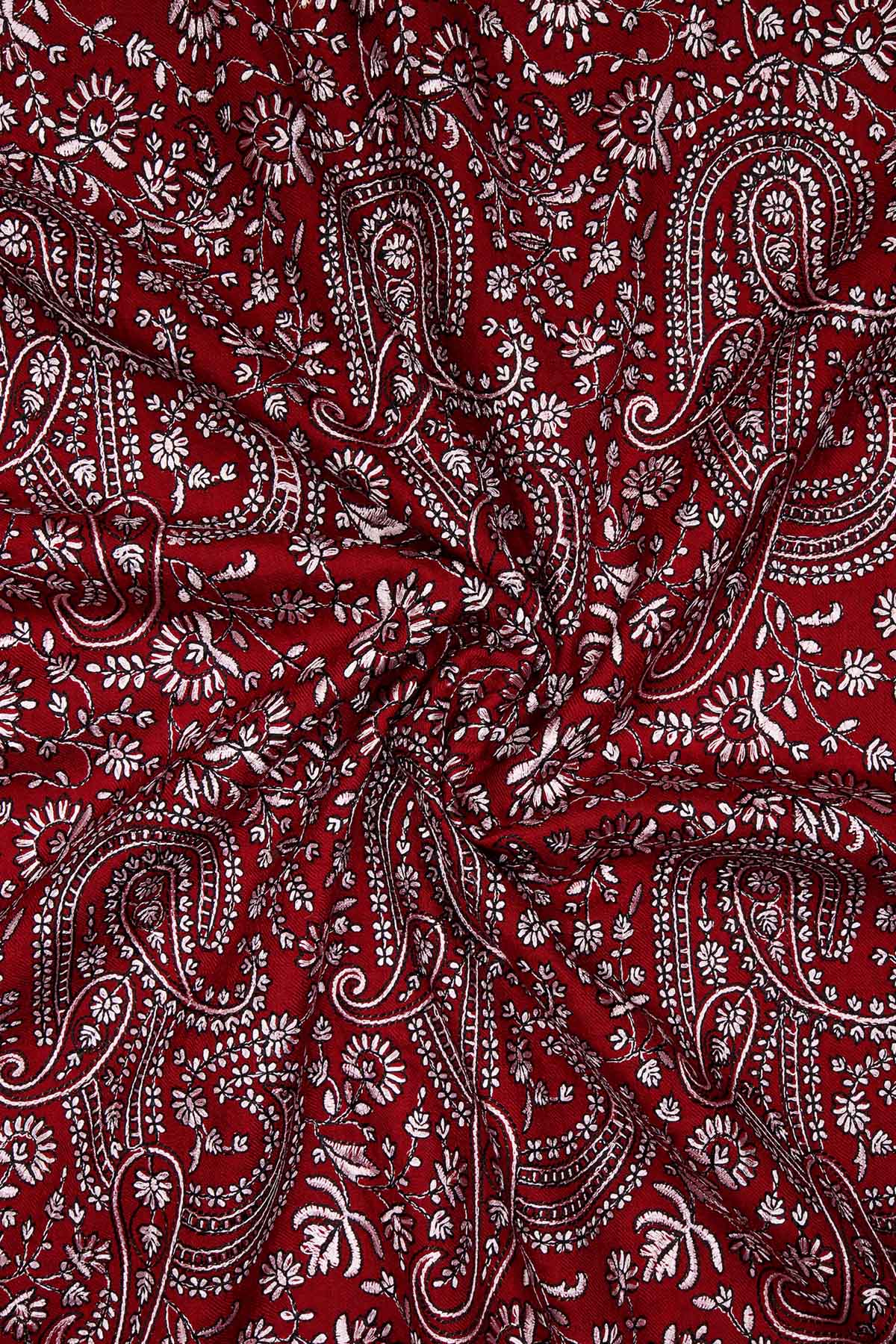 Pashmina Tapestry Paisley Trio | Crimson