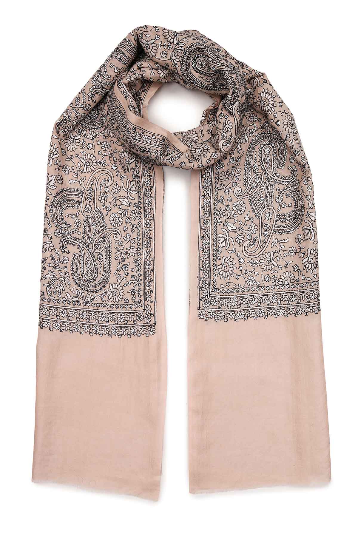 Pashmina Tapestry Paisley Trio | Nude beige