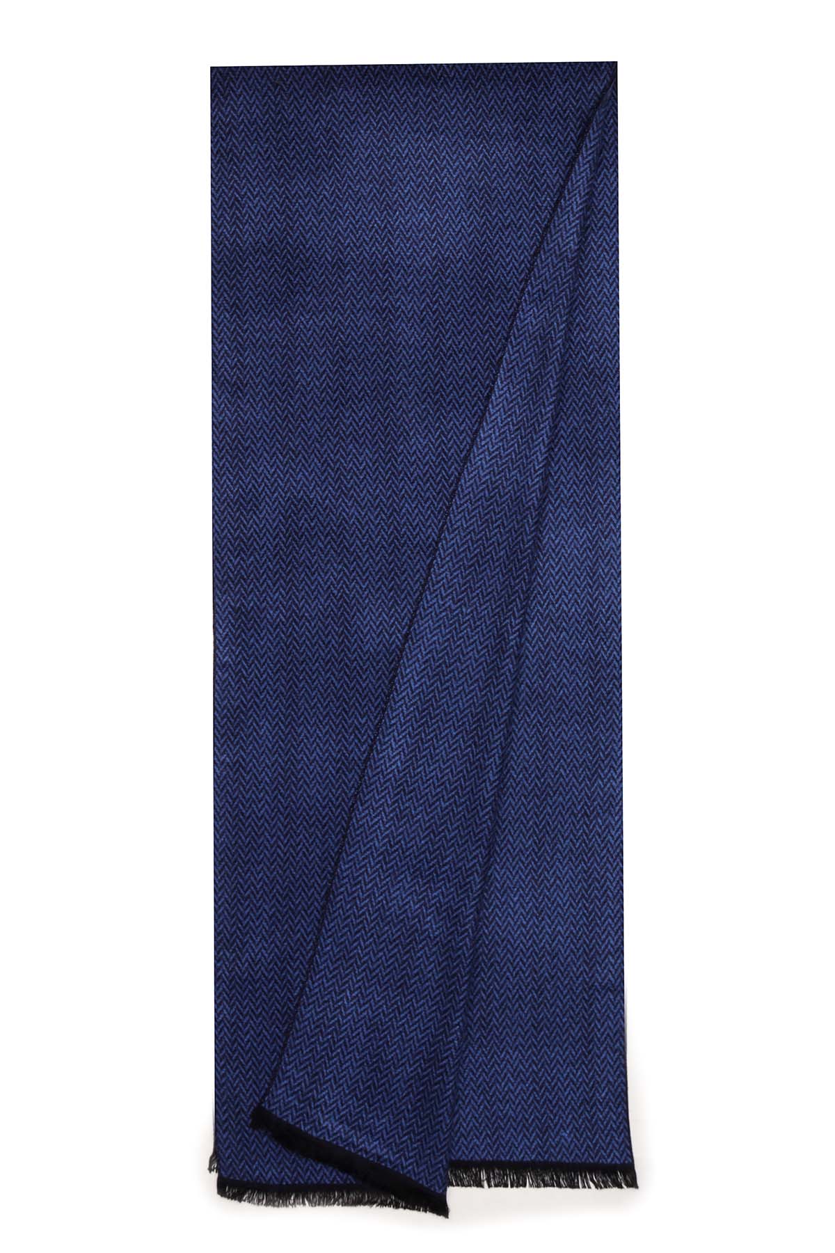Pashmina Muffler Herringbone | Royal-Blue