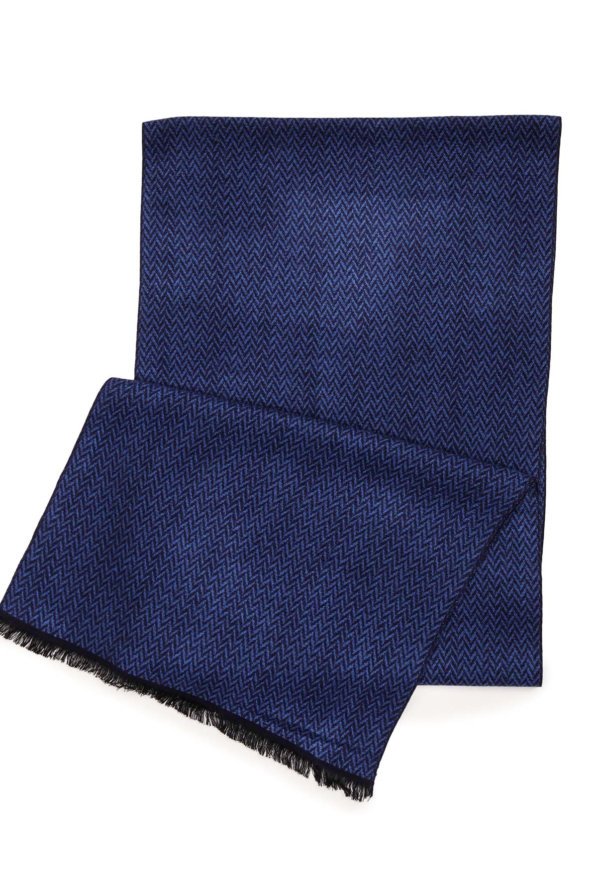 Pashmina Muffler Herringbone | Royal-Blue