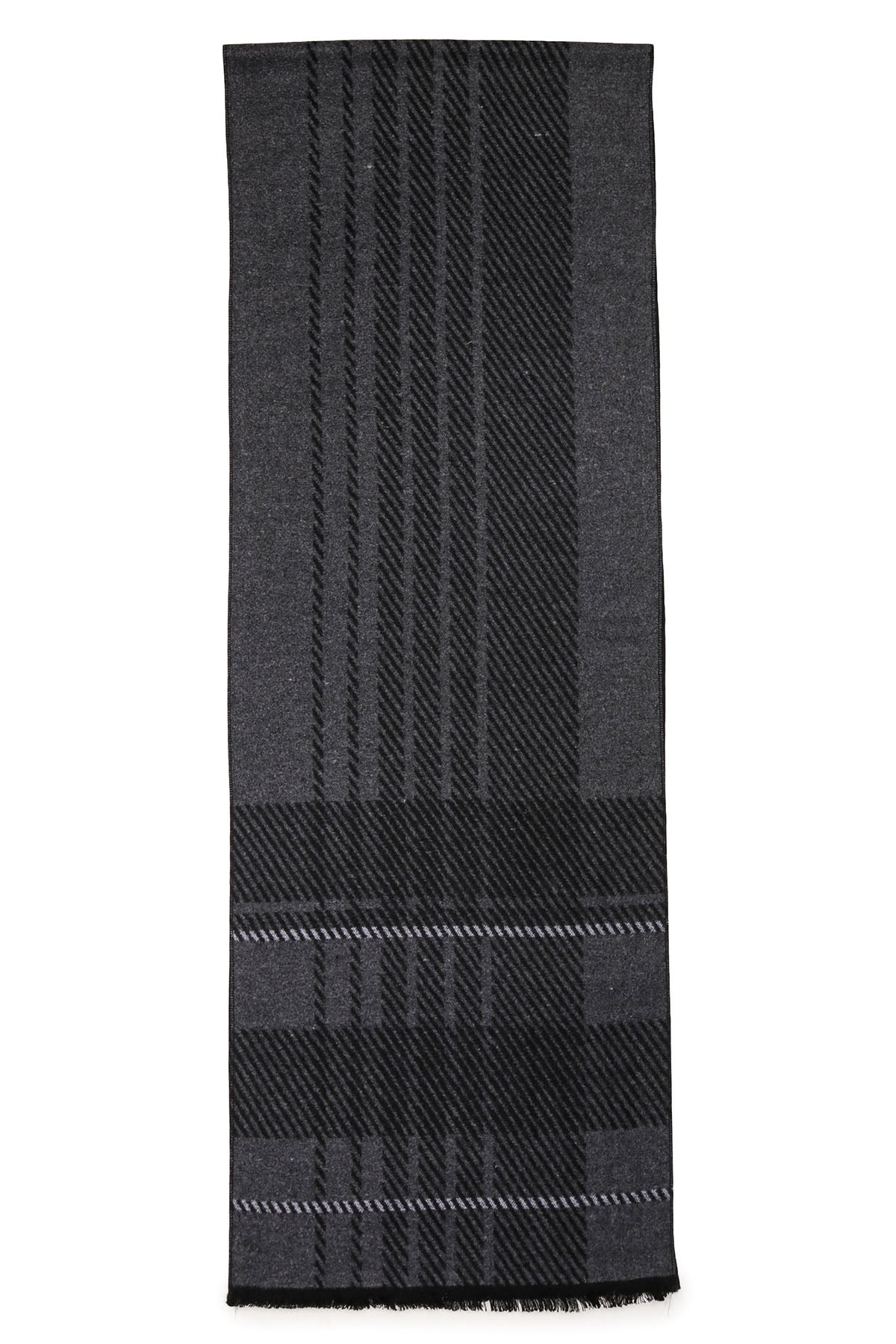 Pashmina Muffler Plaid | Dark-Melange