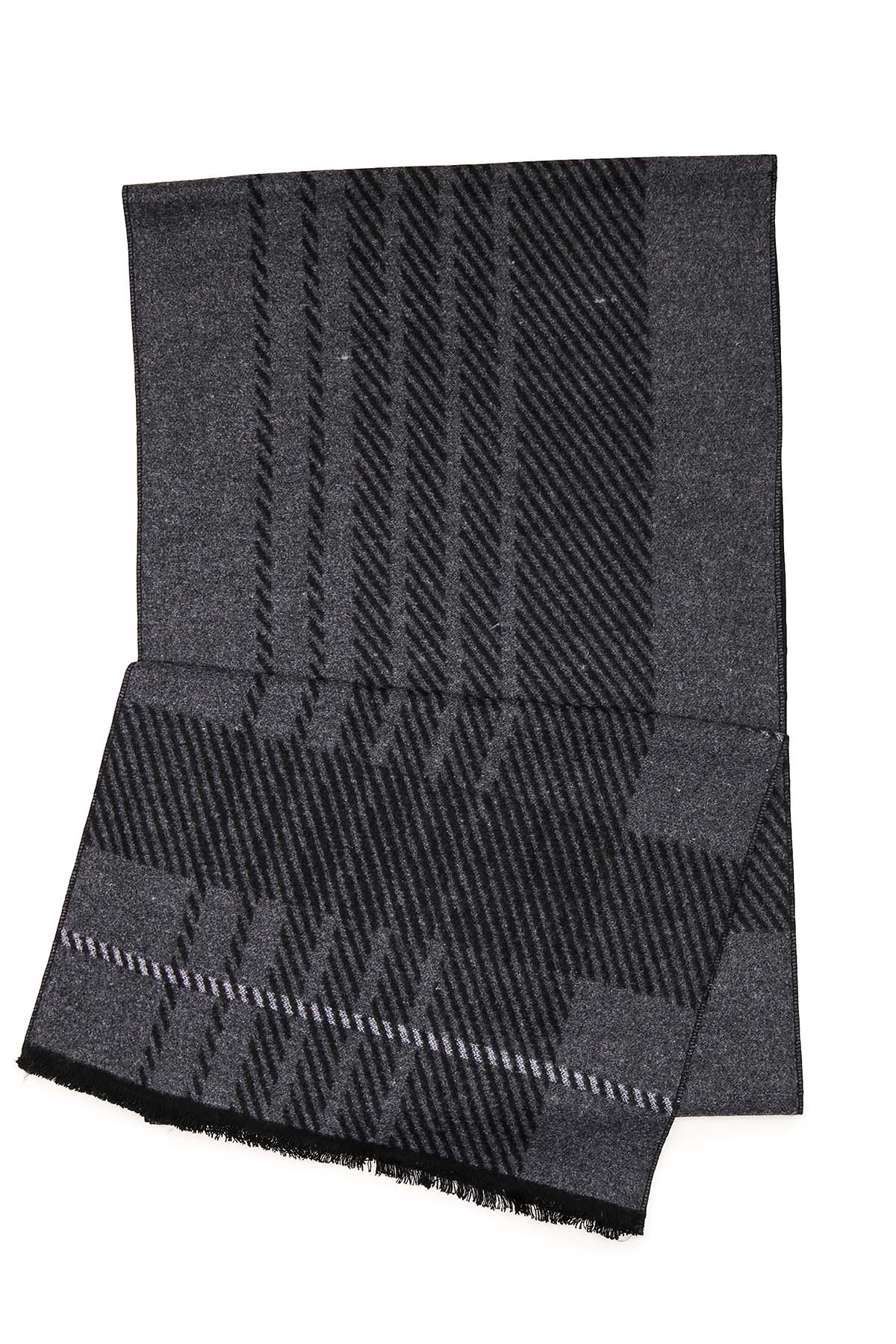 Pashmina Muffler Plaid | Dark-Melange