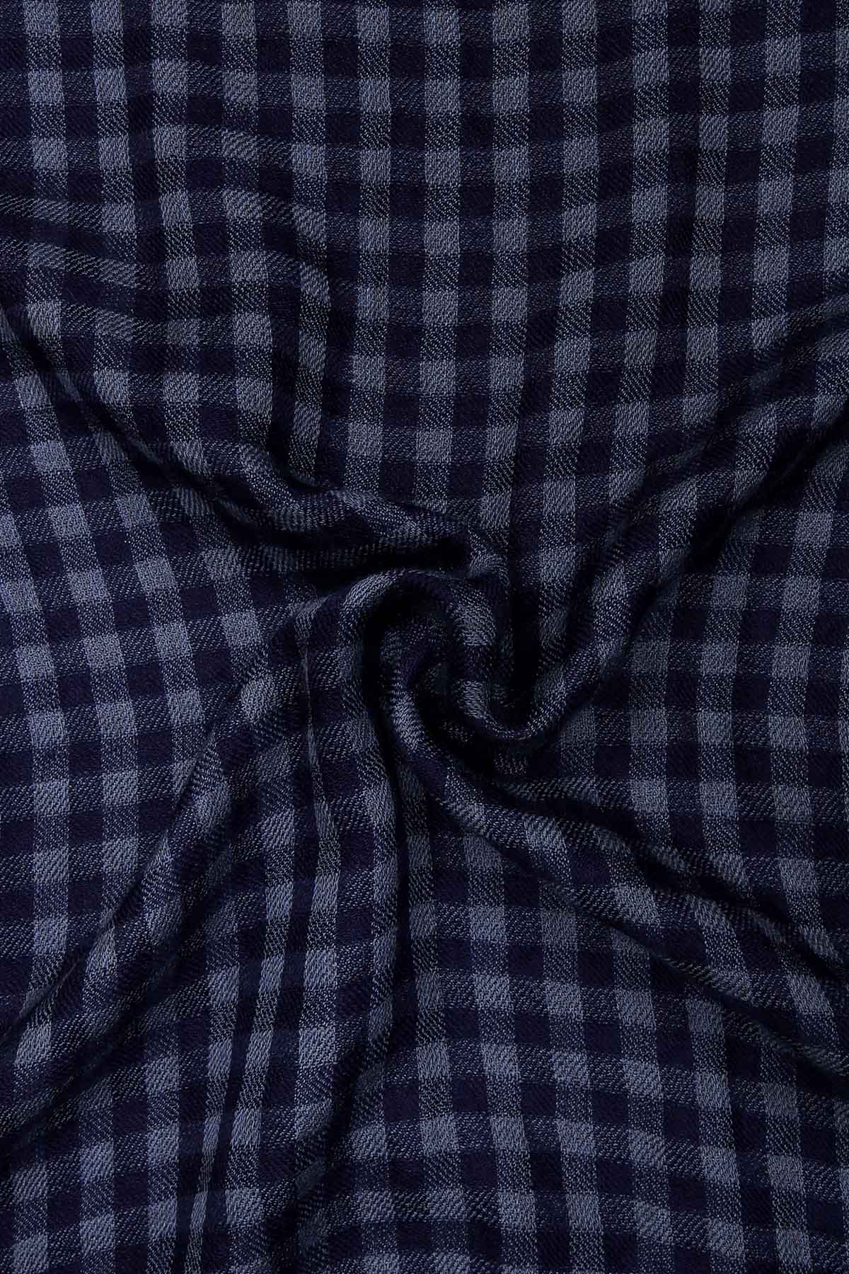 Cashmere Highlands Checkerboard | Slate-Blue