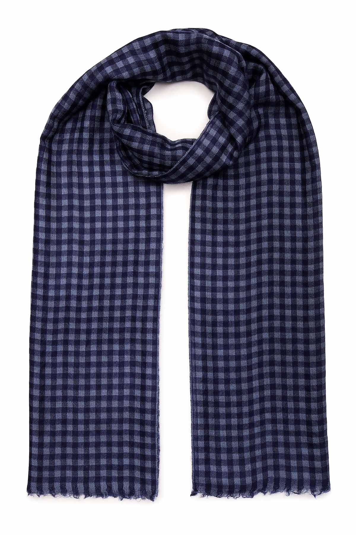 Cashmere Highlands Checkerboard | Slate-Blue