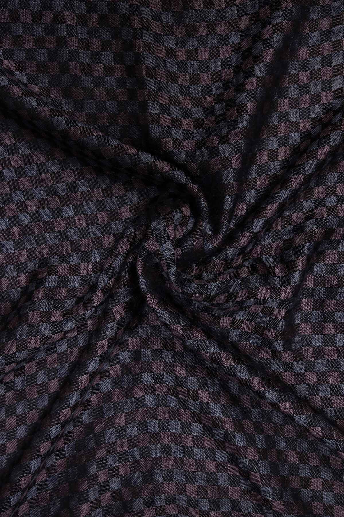Cashmere Highlands Checkerboard | Black-Brown