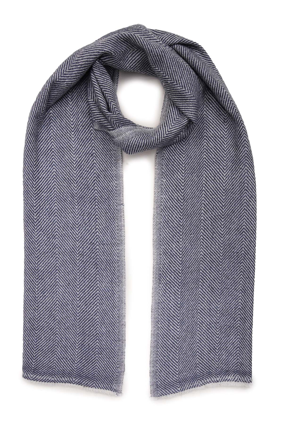 Pashmina Muffler Herringbone | Grey