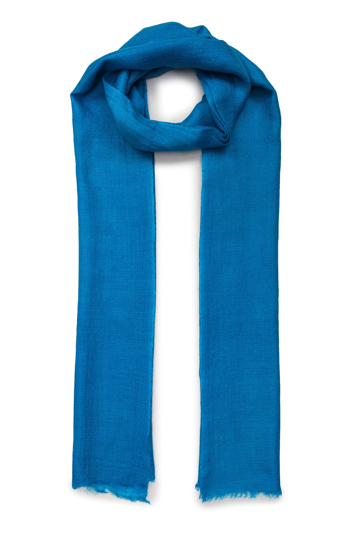 Handwoven Cashmere Muffler | Azure