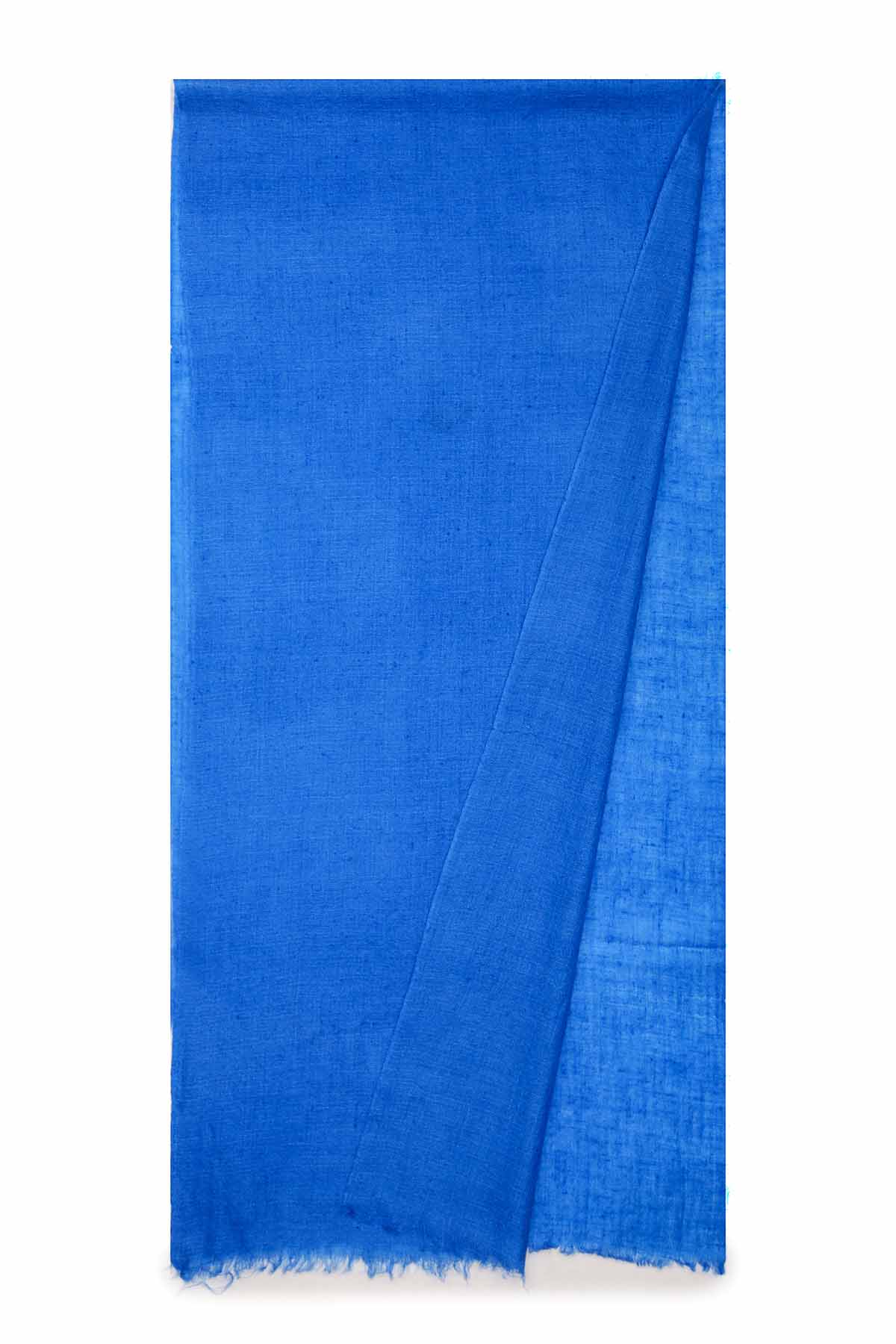 Handwoven Cashmere Muffler | Cerulean