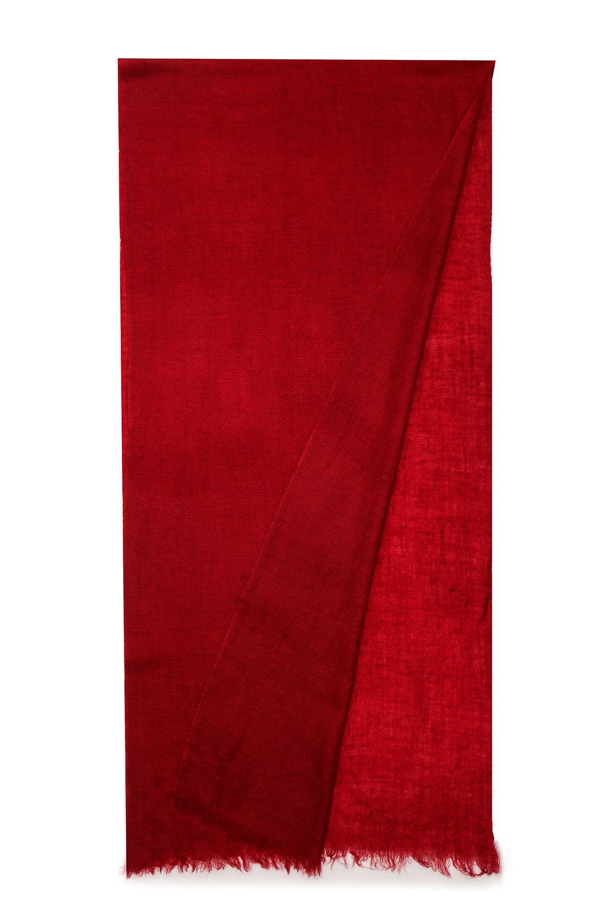 Handwoven Cashmere Muffler | Deep-Red
