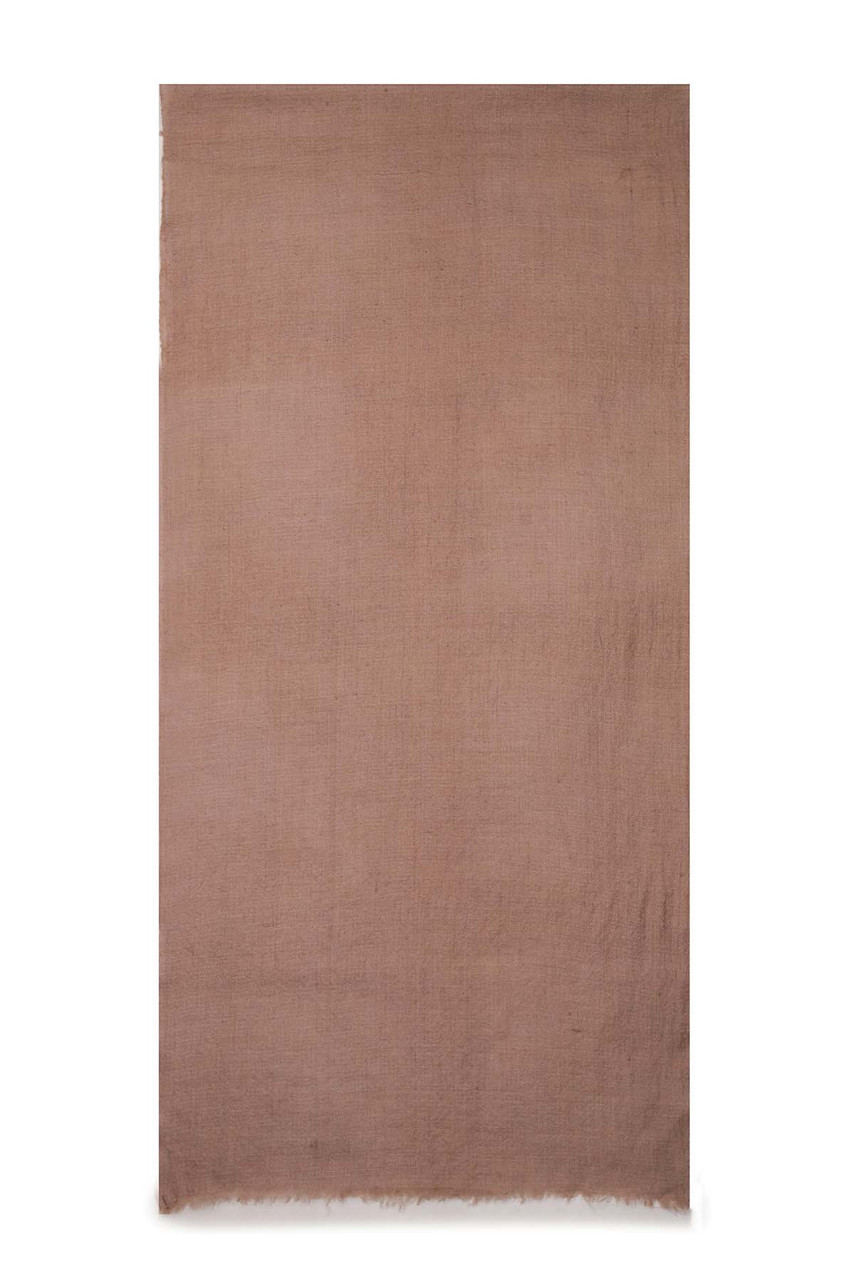 Handwoven Cashmere Muffler | Rosy-Taupe
