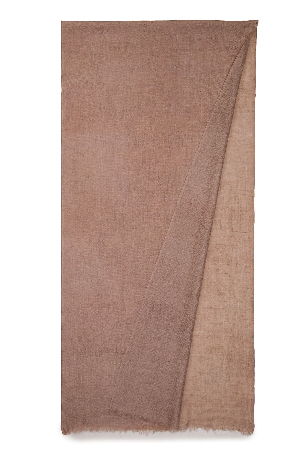 Handwoven Cashmere Muffler | Rosy-Taupe