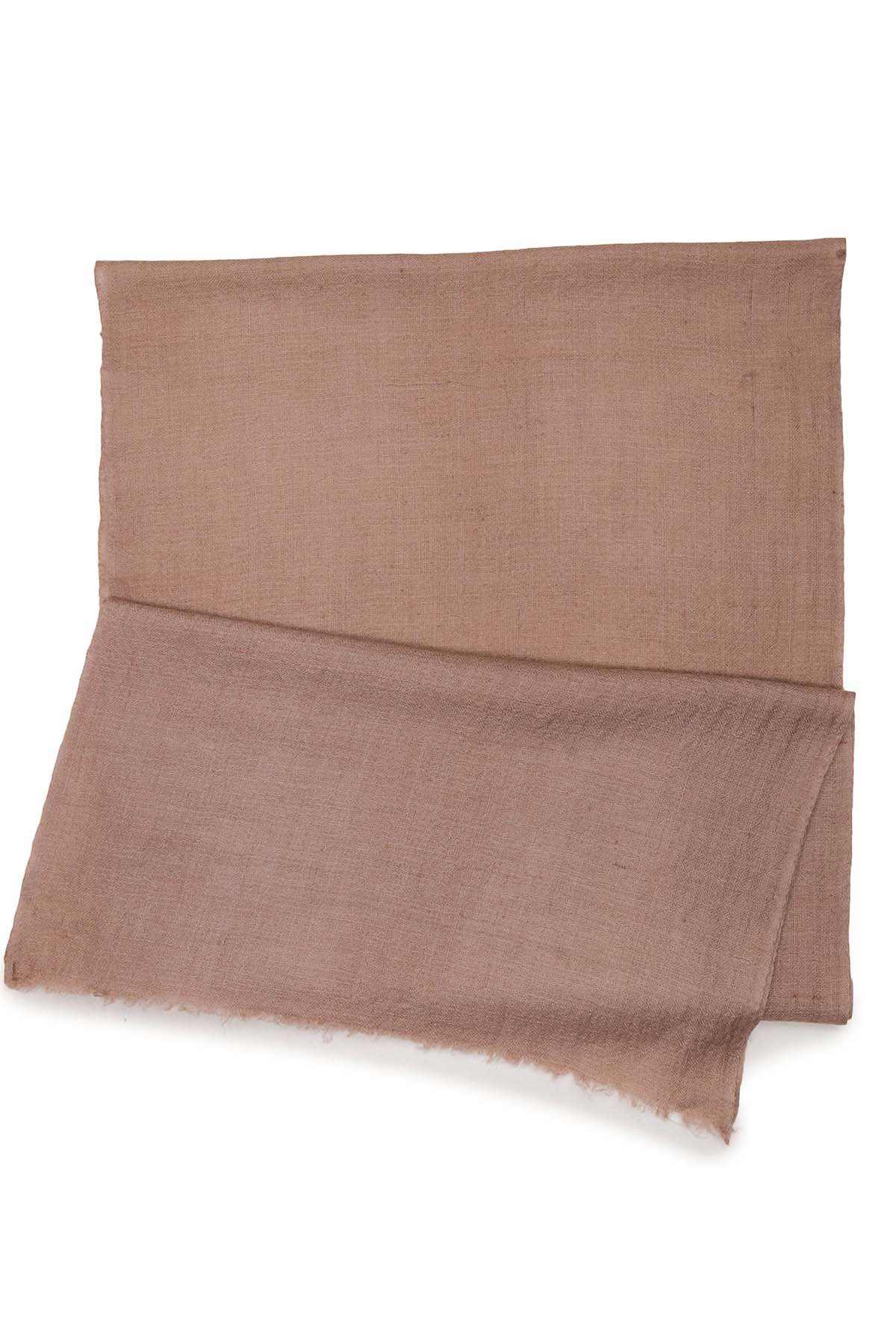Handwoven Cashmere Muffler | Rosy-Taupe