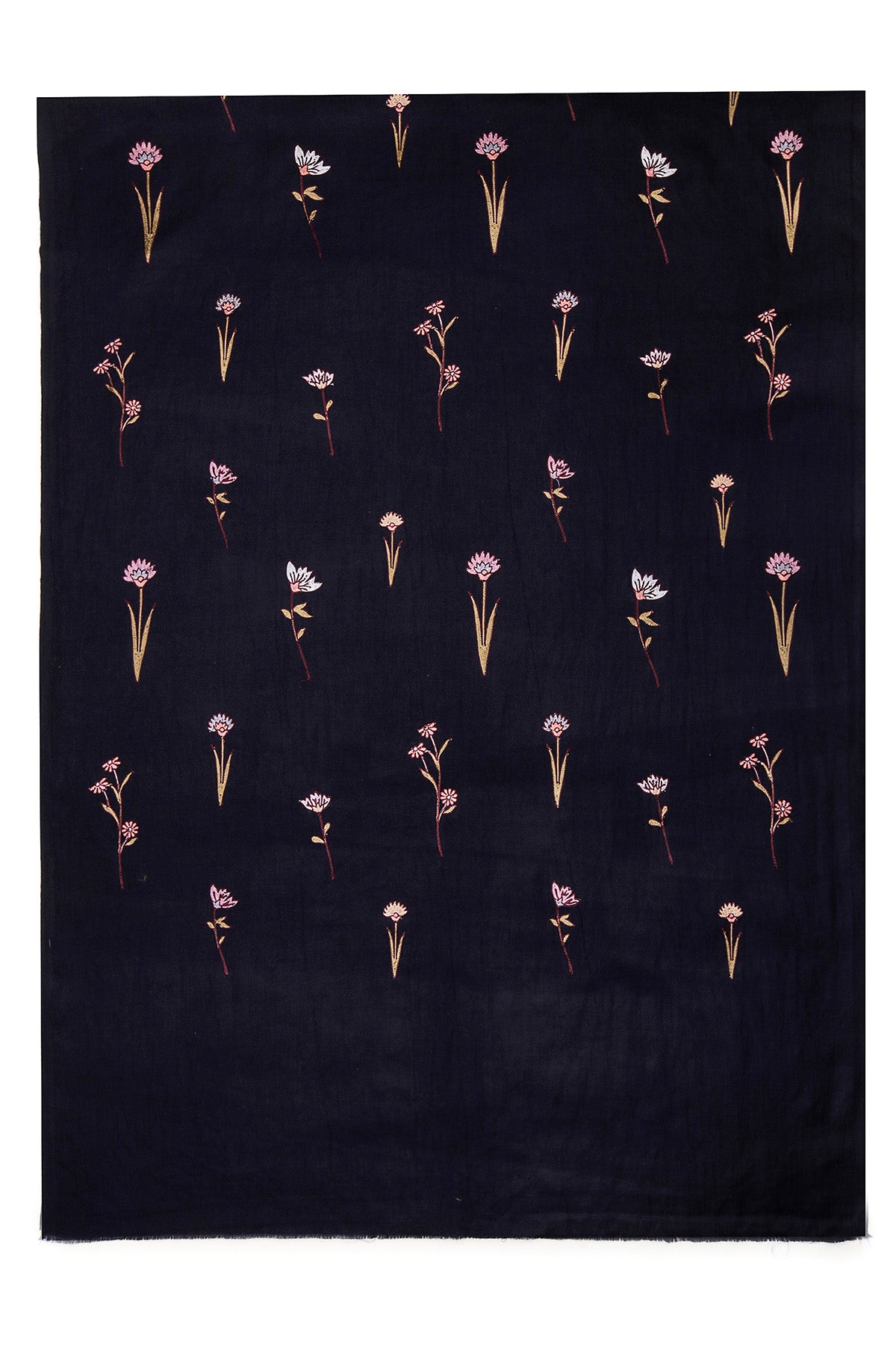 Cashmere Floral Cascade | Mignight-Navy