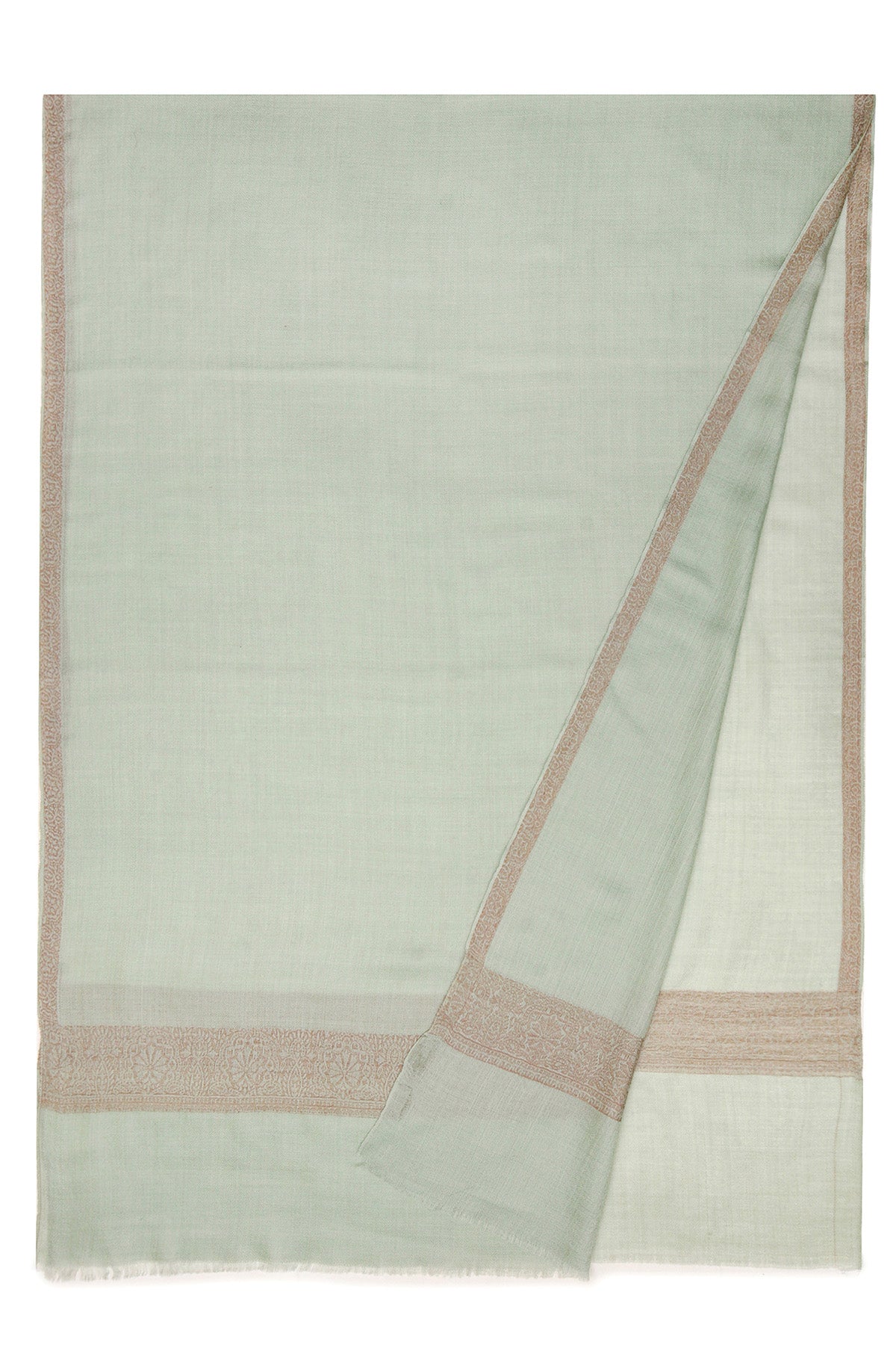 Pashmina Birds Eye - Halo Edge | Sage-Mint